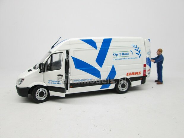 Op &#039;t Root Service Custom Made Mercedes-Benz Sprinter WIT + opdruk Op &#039;t Root L.M.B. Service 1:32  MM1905-01-R 