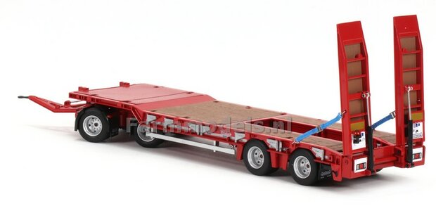 RED Nooteboom ASDV-40-22 getrokken dieplader + Free Gift Decals (long vehicle) 1:32 AT-Collections AT3200139  