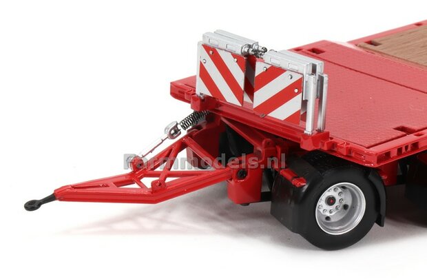 RED Nooteboom ASDV-40-22 getrokken dieplader + Free Gift Decals (long vehicle) 1:32 AT-Collections AT3200139  