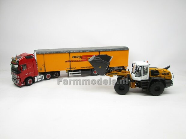 BECO Hoogkiepbak  / Volume bak BOUWKIT geschikt voor koppeling snelwissels 55001 t/m 55050 &amp; Volvo VAB-STD 1:32 (HTD)