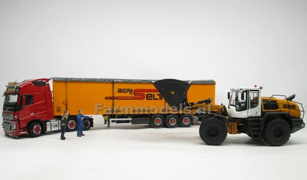 BECO Hoogkiepbak  / Volume bak BOUWKIT geschikt voor koppeling snelwissels 55001 t/m 55050 &amp; Volvo VAB-STD 1:32 (HTD)