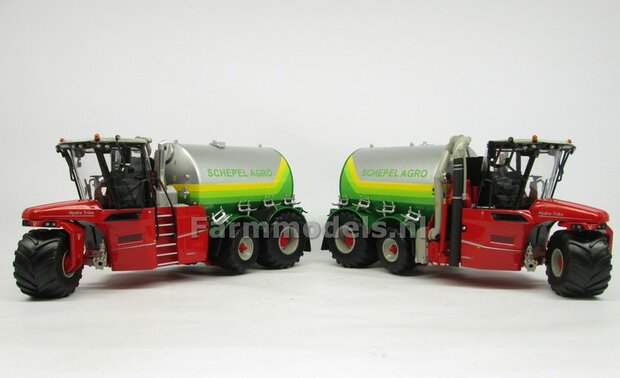 Rebuilt &amp; ND:VERVAET Hydro Trike XL + NAADLOZE MEERKLEUREN TANK &amp; SCHEPEL AGRI LOGO 1:32  MM1819-SCHEPEL-RB-5