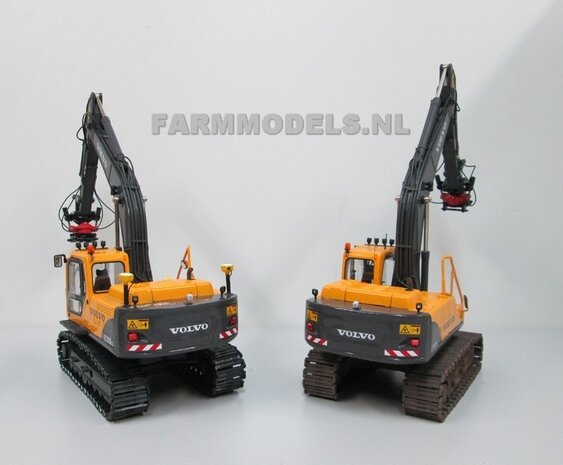 67118** Volvo EC180Blc Rupskraan met draai-kantel snelwissel, Farmmodels model,  1:32 Volvo EC180B