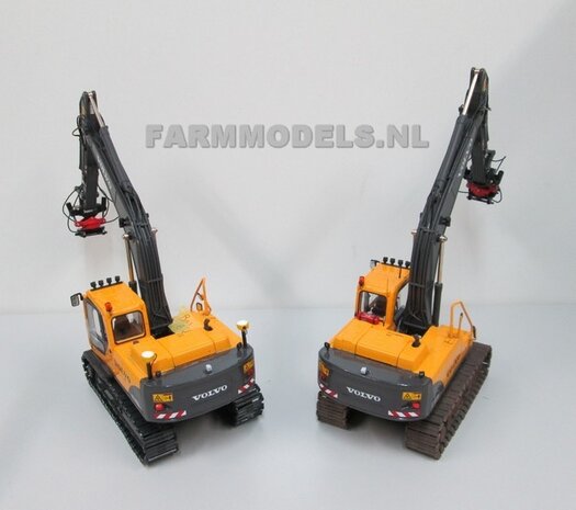 67118** Volvo EC180Blc Rupskraan met draai-kantel snelwissel, Farmmodels model,  1:32 Volvo EC180B