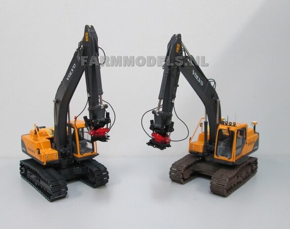 67118** Volvo EC180Blc Rupskraan met draai-kantel snelwissel, Farmmodels model,  1:32 Volvo EC180B