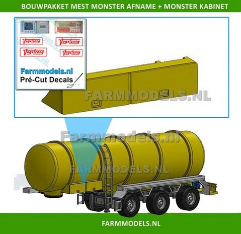 COMBISET: Mestoplegger + SuperSingle Banden + Monstercabinet + Opbergkistenset (VMA / D-Tec) 3 asser mest trailer 1:32 SUPERSTUNTPRIJS                       S (HTD)                 