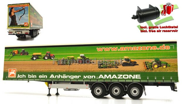 AMAZONE PACTON Schuifzeil Trailer + FREE GIFT 1:32 Marge Models MM1902-01-06   