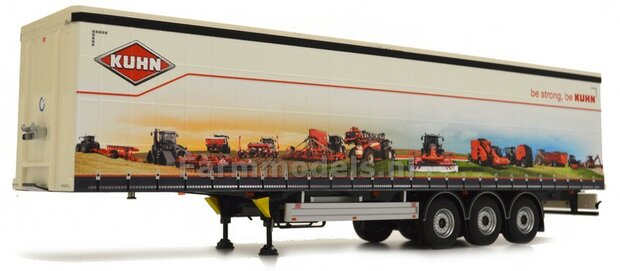 KUHN PACTON Schuifzeil Trailer + FREE GIFT 1:32 Marge Models MM1902-01-05 