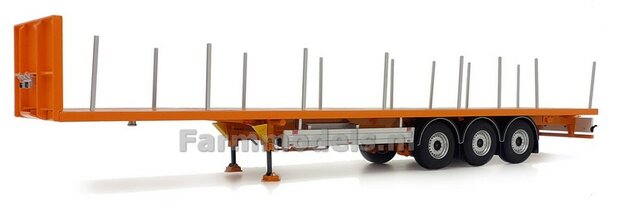 YELLOW PACTON Flatbed Trailer + FREE GIFT  1:32 Marge Models MM1901-04  