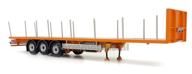 YELLOW PACTON Flatbed Trailer + FREE GIFT  1:32 Marge Models MM1901-04  