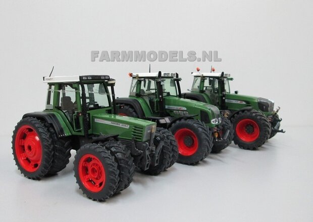 064. Fendt 515 met rondom cultuur  dubbellucht + 2 grote broers