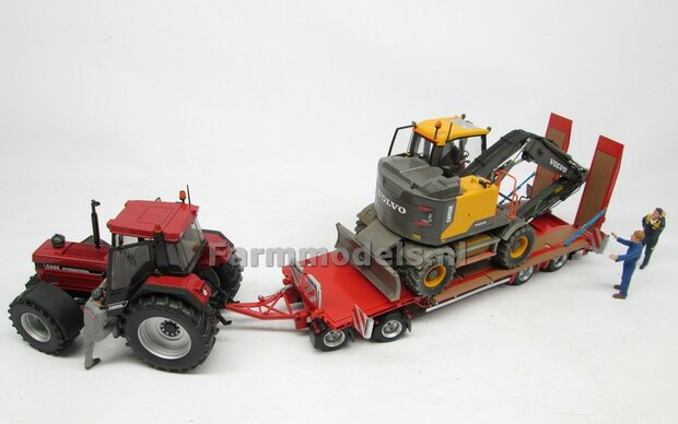 RED Nooteboom ASDV-40-22 getrokken dieplader + Free Gift Decals (long vehicle) 1:32 AT-Collections AT3200139  