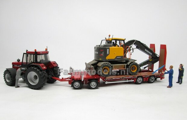 RED Nooteboom ASDV-40-22 getrokken dieplader + Free Gift Decals (long vehicle) 1:32 AT-Collections AT3200139  