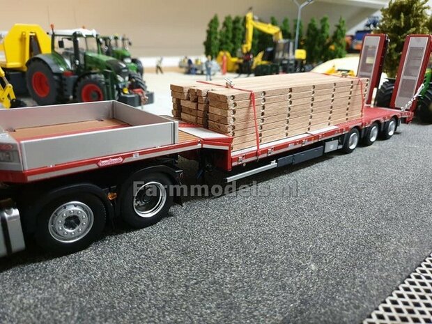 RED Nooteboom ASDV-40-22 getrokken dieplader + Free Gift Decals (long vehicle) 1:32 AT-Collections AT3200139  