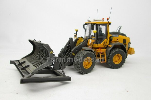 Egalisatiebord BOUWKIT, geschikt voor o.a. snelwissel koppeling 510005 t/m 510095 &amp; Volvo VAB-STD van AT &amp; Claas Torion/ Liebherr L 556 van Wiking modellen 1:32 (HTD)     