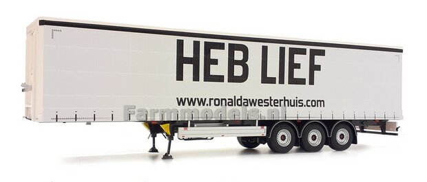 HEB LIEF PACTON Schuifzeil Trailer + FREE GIFT 1:32 Marge Models MM1902-01-07