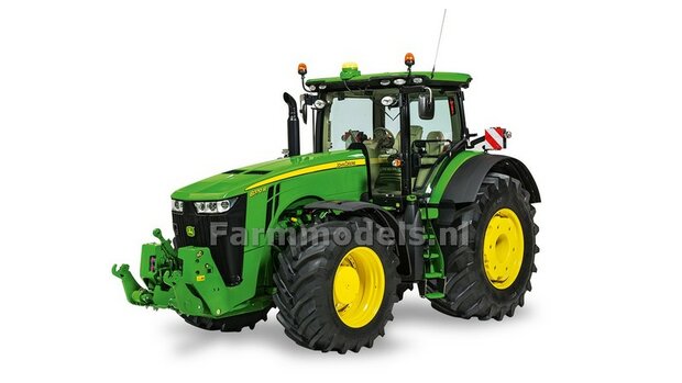 BLACK versie John Deere 8400R V1 type stickers, geschikt voor de Britains John Deere 8400R  Pr&eacute;-Cut Decals 1:32 Farmmodels.nl 