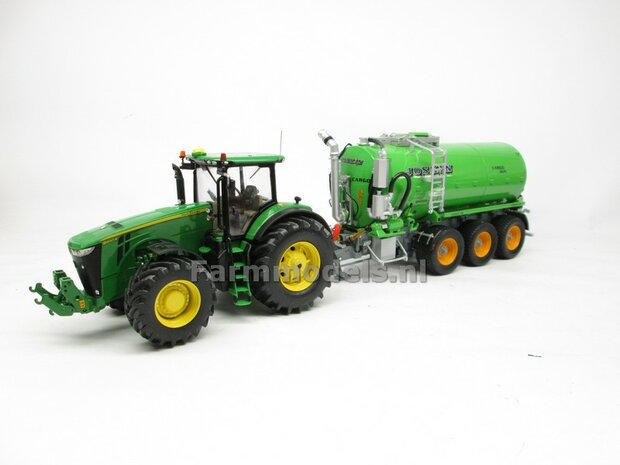 John Deere 8400R type stickers, geschikt voor de Britains John Deere 8400R  Pr&eacute;-Cut Decals 1:32 Farmmodels.nl 