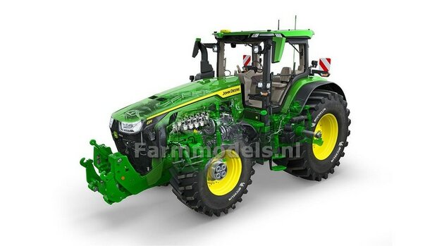 John Deere 8RX 410 type stickers geschikt voor de Britains JD 8RX 410  Pr&eacute;-Cut Decals 1:32 Farmmodels.nl 