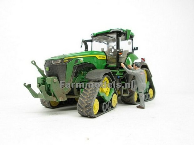 John Deere 8RX 410 type stickers geschikt voor de Britains JD 8RX 410  Pr&eacute;-Cut Decals 1:32 Farmmodels.nl 