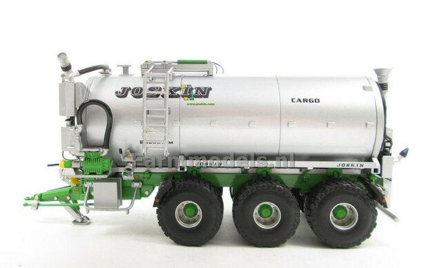 4x JOSKIN LOGO nieuw met GROEN/ GELE STREPEN voor Joskin Vacu Cargo 24000, perfect passend over het bestaande JOSKIN logo Pr&eacute;-Cut Decals 1:32 Farmmodels.nl