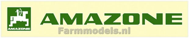 AMAZONE alleen GROEN 2x decals 10 mm hoog 1:32 Farmmodels.nl 