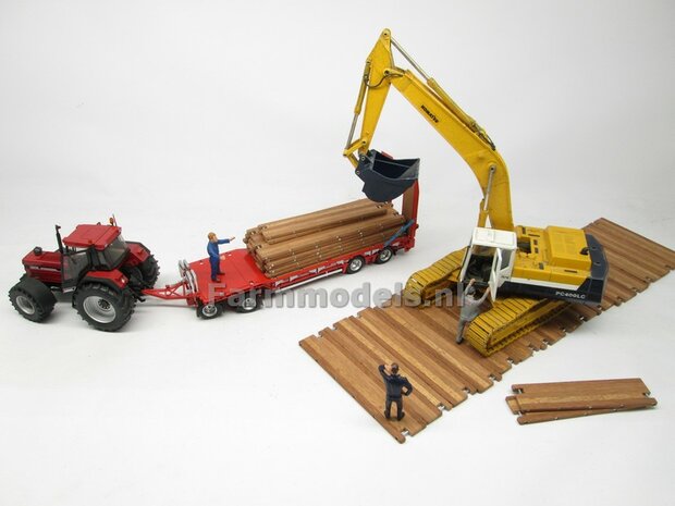 ANTRACIET Nooteboom ASDV-40-22 getrokken dieplader + Free Gift Decals 1:32 AT-Collections AT3200139GY