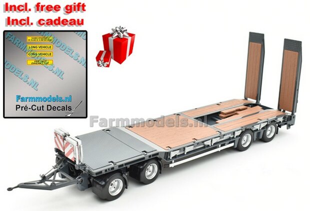 ANTRACIET Nooteboom ASDV-40-22 getrokken dieplader + Free Gift Decals 1:32 AT-Collections AT3200139GY