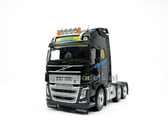 NEW HOLLAND EDITION stickers, t.b.v. cabine zijkanten en dakrand Volvo FH16, gemaakt op Transparante folie, perfect voor o.a. MarGe Models Volvo FH16 serie modellen Pr&eacute;-Cut Decals 1:32 Farmmodels.nl 