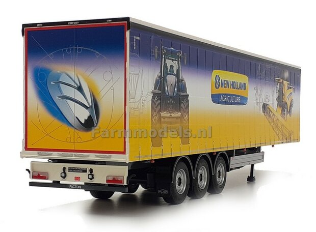 NEW HOLLAND PACTON Schuifzeil Trailer + FREE GIFT 1:32 Marge Models MM1902-01-08