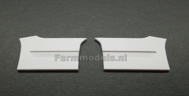 2x Sideskirt set BLANK voor Volvo FH16 8x4 ongespoten 1:32   