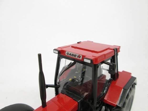 CASE IH logo met koplampen, o.a. passend op Case 1056XL Britains, nu incl. CASE IH RVS kentekenplaat stickerset Pr&eacute;-Cut Decals 1:32 Farmmodels.nl 