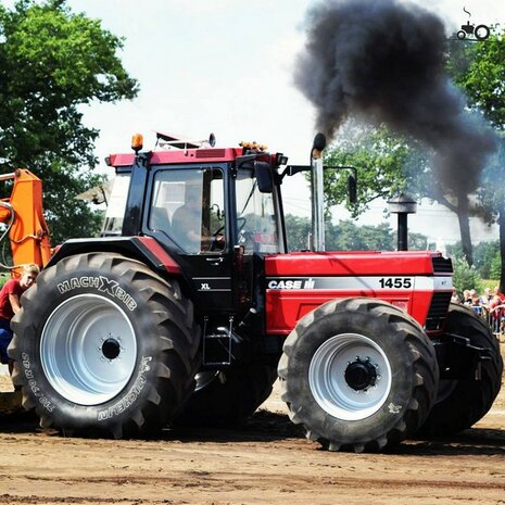 CASE IH 1455 ZILVER type stickers (passend op de 1455XL Schuco motorkap) Pr&eacute;-Cut Decals 1:32 Farmmodels.nl 