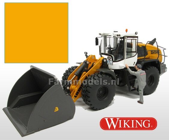 Liebherr GEEL WIKING model kleur- Farmmodels series Spuitbus / Spraypaint - Farmmodels series = Industrie lak, 400ml. ook voor schaal 1:1 zeer geschikt                                                      