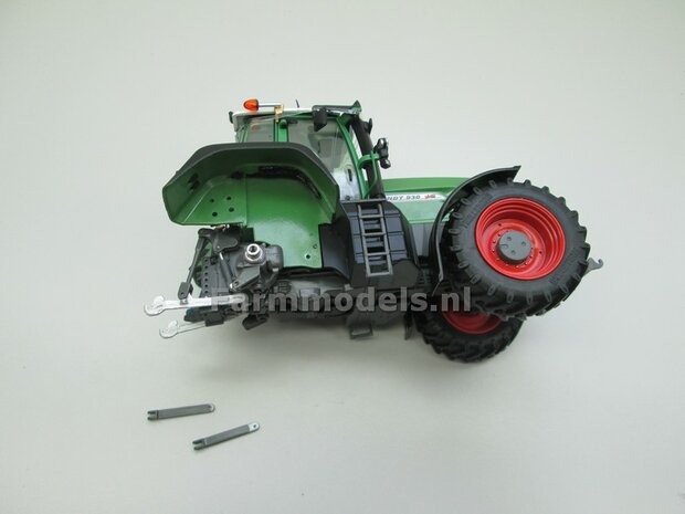 Heflatten set Weise Toys Upgrade, Die Cast Blanc geleverd, lengte ong. 35,3 mm, geschikt voor o.a. Fendt 927/ 930 Weise Toys  1:32                        