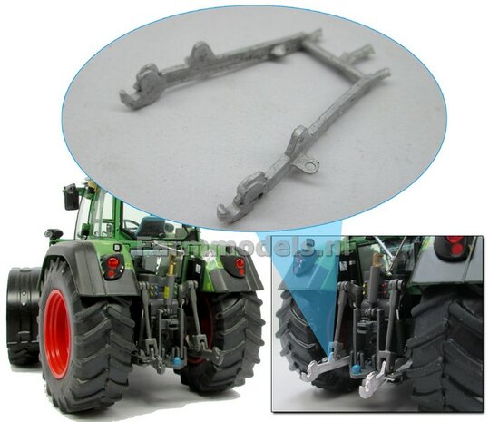 Heflatten set Weise Toys Upgrade, Die Cast Blanc geleverd, lengte ong. 35,3 mm, geschikt voor o.a. Fendt 927/ 930 Weise Toys  1:32                        