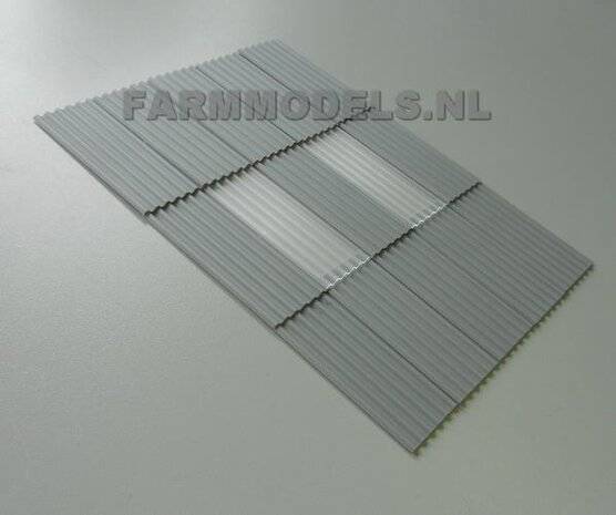 6x Dakplaten transparant Blank 1:32 Juweela 23247