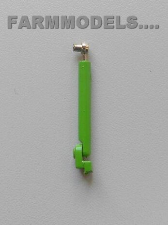 Cilinder + bevestiging steun, Groen of Grijs lengte in= 30 mm, lengte uit= 50 mm, &Oslash; = 3.5 mm                       