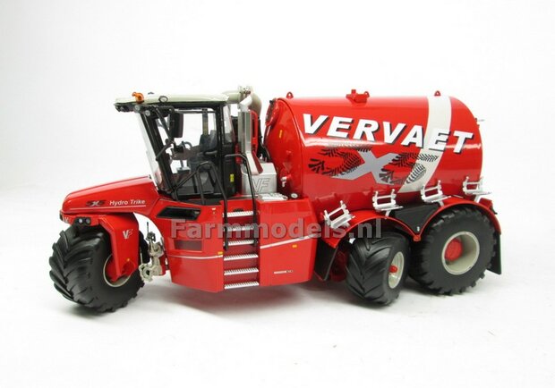 Complete set VERVAET 5x5 logo t.b.v. mesttank (links - rechts) incl. 2 stuks 5X5 t.b.v. neus, gemaakt op Vervaet DARK RED folie, geschikt voor MarGe Models Hydro Trike XL Pr&eacute;-Cut Decals 1:32 Farmmodel