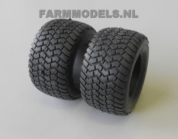 2x Michelin Cargo X Bib 850/50 R30.5 banden, &Oslash; 52 mm  ZONDER VELGEN 1:32 (FM02) 