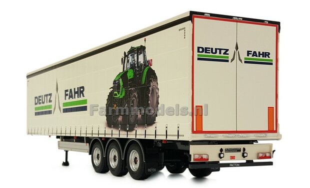 DEUTZ PACTON Schuifzeil Trailer + FREE GIFT 1:32 Marge Models MM1902-01-09 