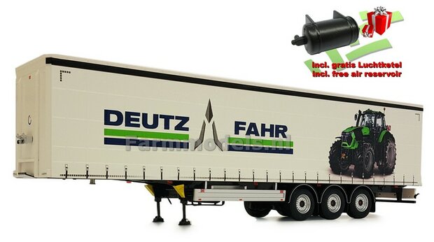 DEUTZ PACTON Schuifzeil Trailer + FREE GIFT 1:32 Marge Models MM1902-01-09 