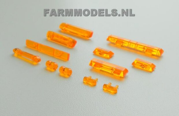 Zwaailamp balk set met 9 verschillende maten, geschikt voor meerdere modellen 1:32   SUPERSALE LAST ONES