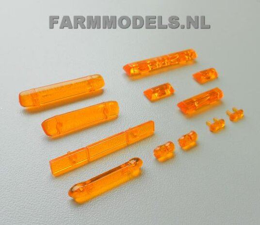 Zwaailamp balk set met 9 verschillende maten, geschikt voor meerdere modellen 1:32   SUPERSALE LAST ONES