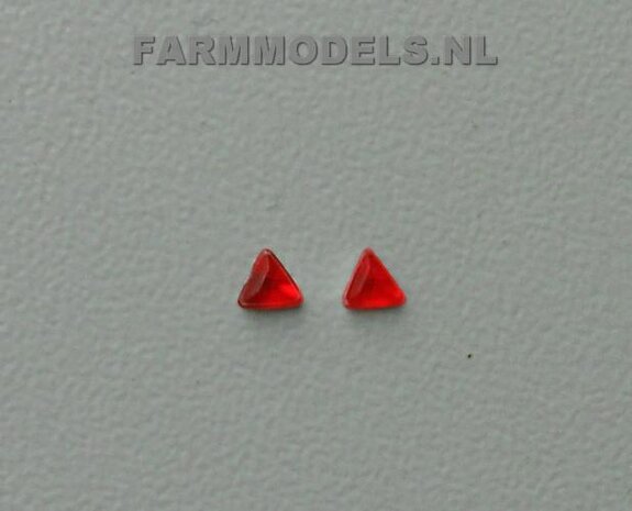 Reflector driehoek klein 2 stuks 2,5 x 2,5 mm              