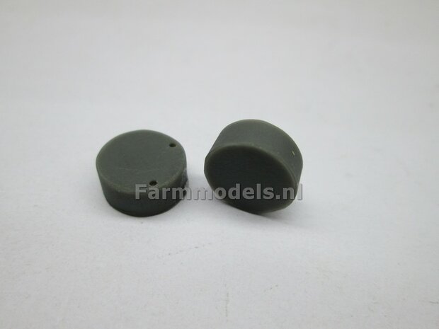 2x Vooras velg Eindvertragingen &Oslash; 11mm x hoog 4.5 mm Resin t.b.v. (Vooras) velgen   1:32    04271RE