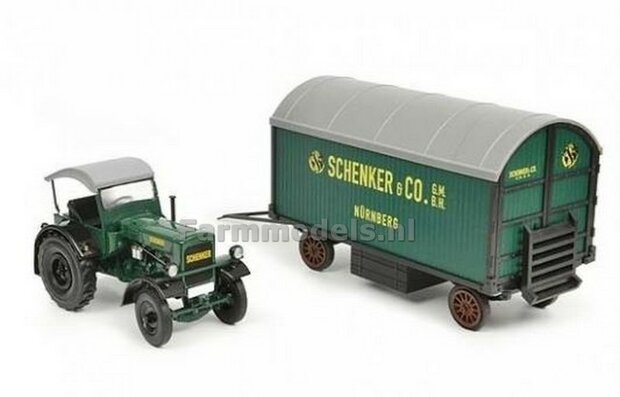 SCHENKER Deutz F3 met wagen Schenker Limited Edition 500 stuks 1:32 Schuco SCH7819    NB2B  MEGA SALE