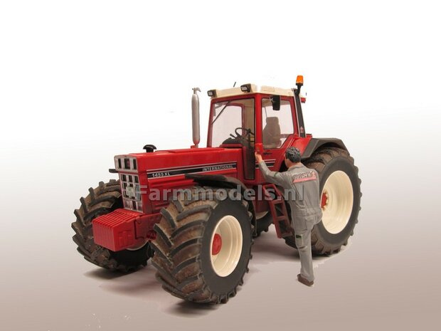 &Oslash; 61 x 25 mm: CASE IH 1455 &amp; IH WIKING: 2x Brede Banden + ALUMINIUM velgen BLANK geleverd 1:32 Farmmodels Custom Line Series 