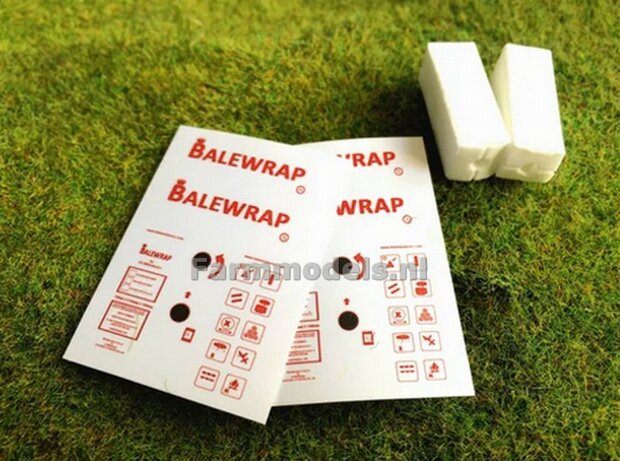 2x Box BaleWrap Landbouw Wikkelfolie voor diverse wikkelaars   1:32   FB066 PRE-ORDER