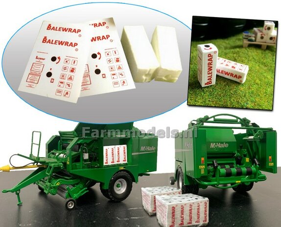 2x Box BaleWrap Landbouw Wikkelfolie voor diverse wikkelaars   1:32   FB066 PRE-ORDER